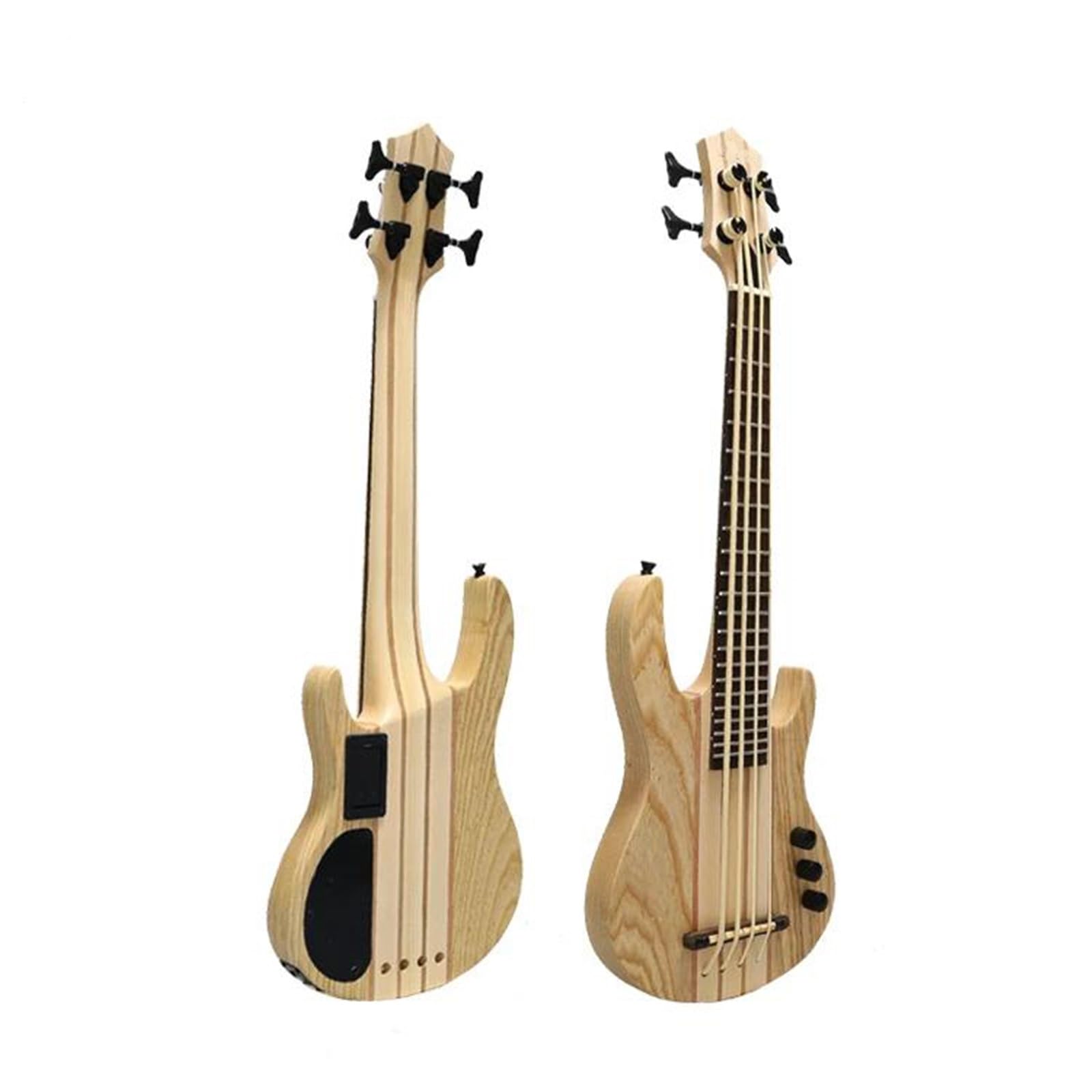 ukulele Elektryczna Gitara Basowa Ukulele 30 Cali 4 Struny Mini Bass Przetworniki Do Gitary Elektrycznej Maple Ash