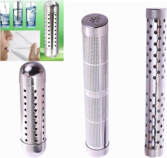 EDEDE Reverse Osmosis Filters Stainless Water Purifier Ionizer Stick Raise PH Neg Charged Structured Water Purifier Alkaline Water Stick for Under Sink Home Kitchen(1)