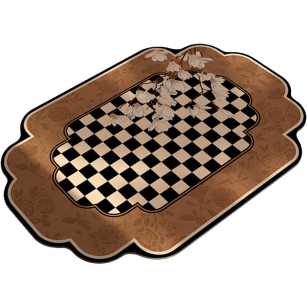 Tapis de douche de salle de bain lavable en matière minérale noble