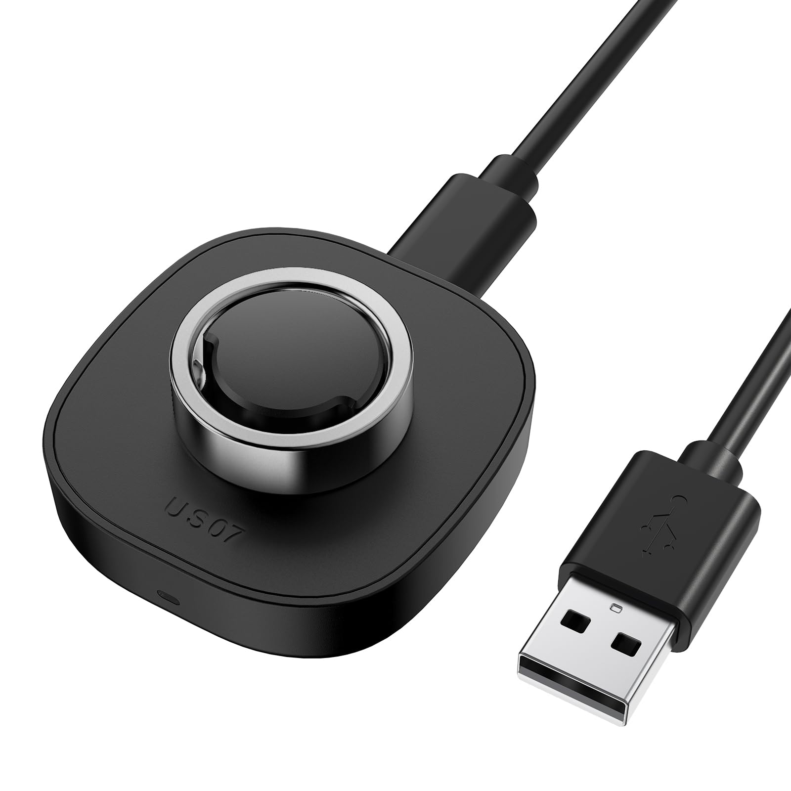 Charger Compatible with Ou-ra Ring Gen3 Size 7 - Fast Charging Dock for Gen 3 Horizon &amp; Heritage Smart Ring, Replacement Charging Base with USB-C Cable, Portable Travel Charger