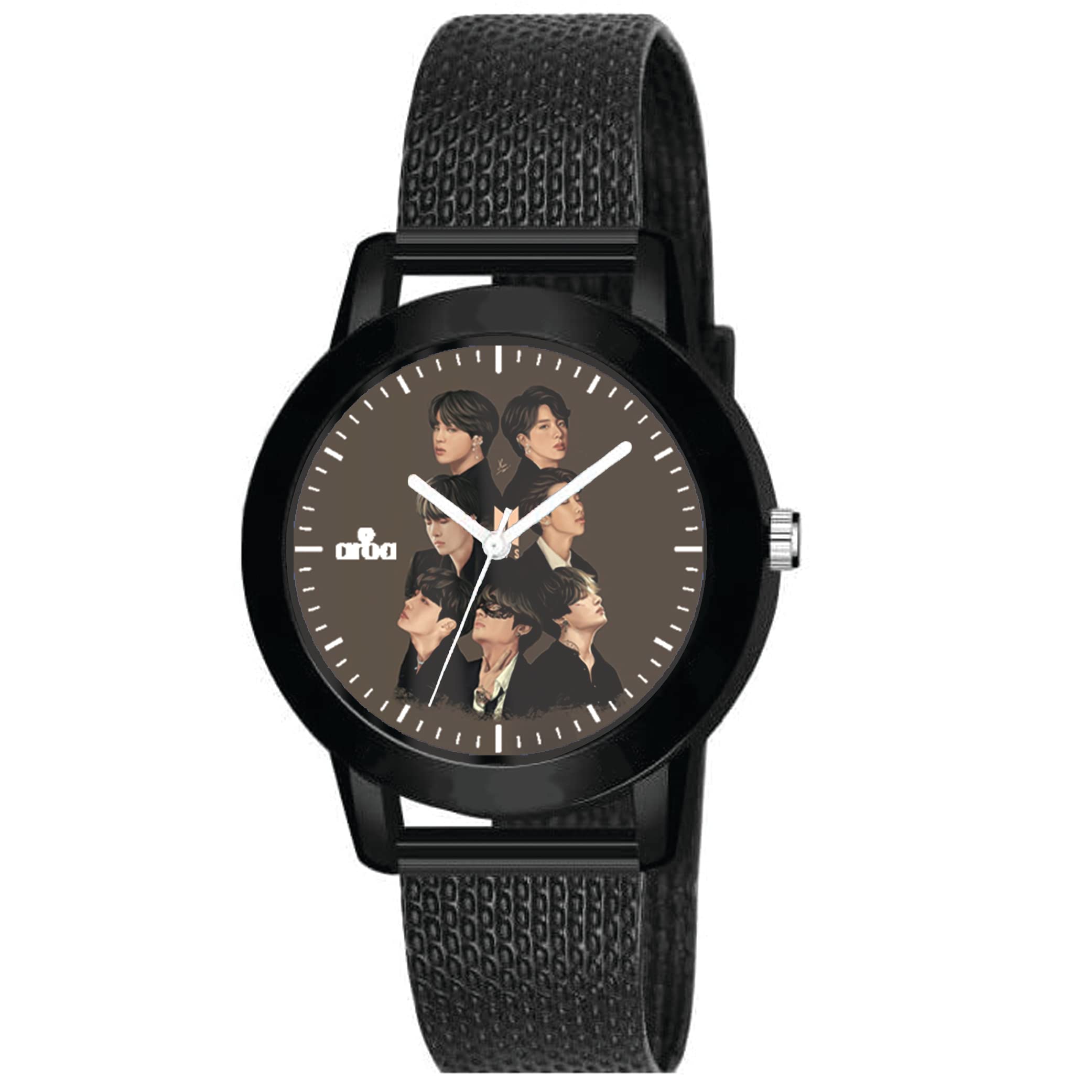 AROA Watch for Womens with BTS Army Black Swan in Model : 302 Black Metal Type Rubber Analog Watch Pink Dial for Women Stylish Watch for Girls (B0C2J4LT55) Amazon Price History, Amazon Price Tracker