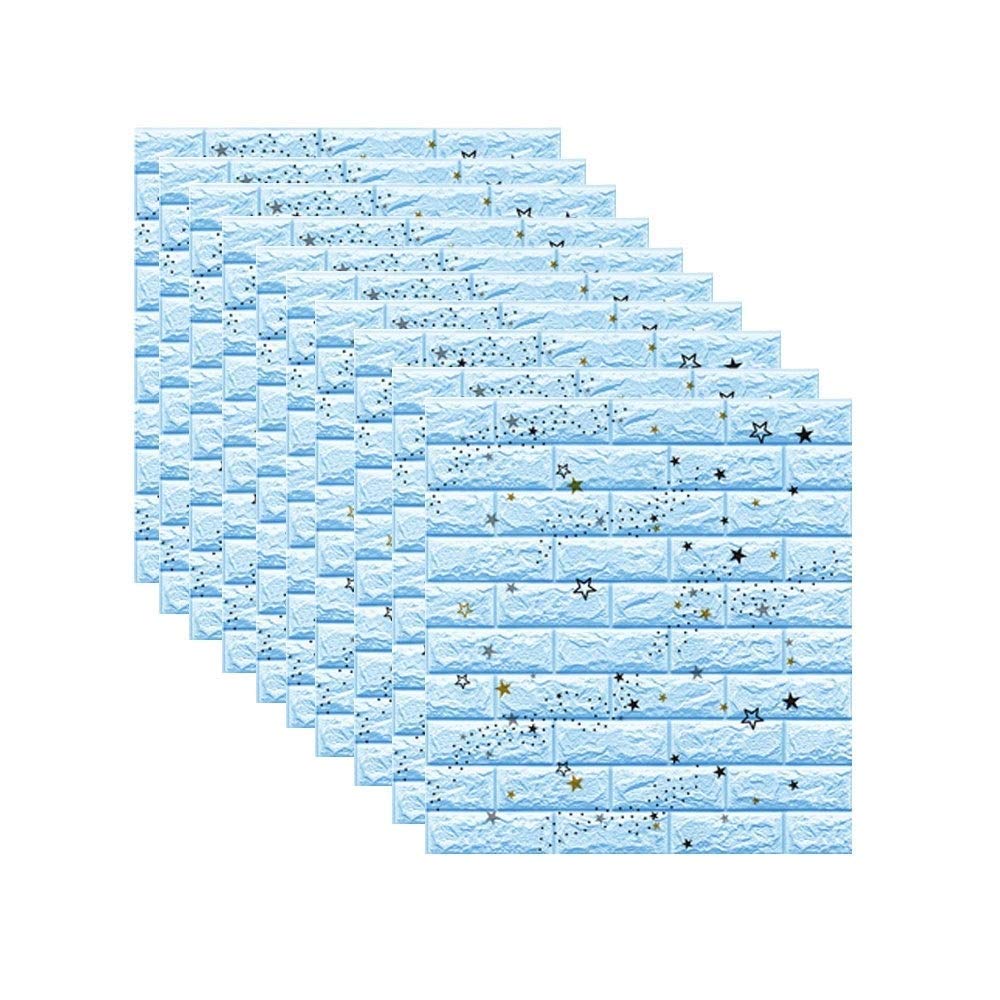 Panneaux muraux 3D auto-adhésifs de 70x77cm en lot de 10 pièces motif pétales