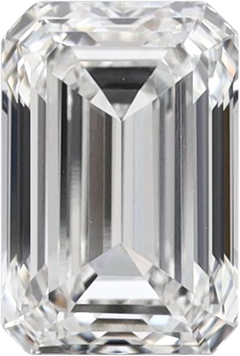 IGI Certified Laser Inscribed Loose Emerald Cut Lab Grown Diamond (2.1ct, VS-SI G-H) For Engagement Ring, Pendant, Necklace, Earring