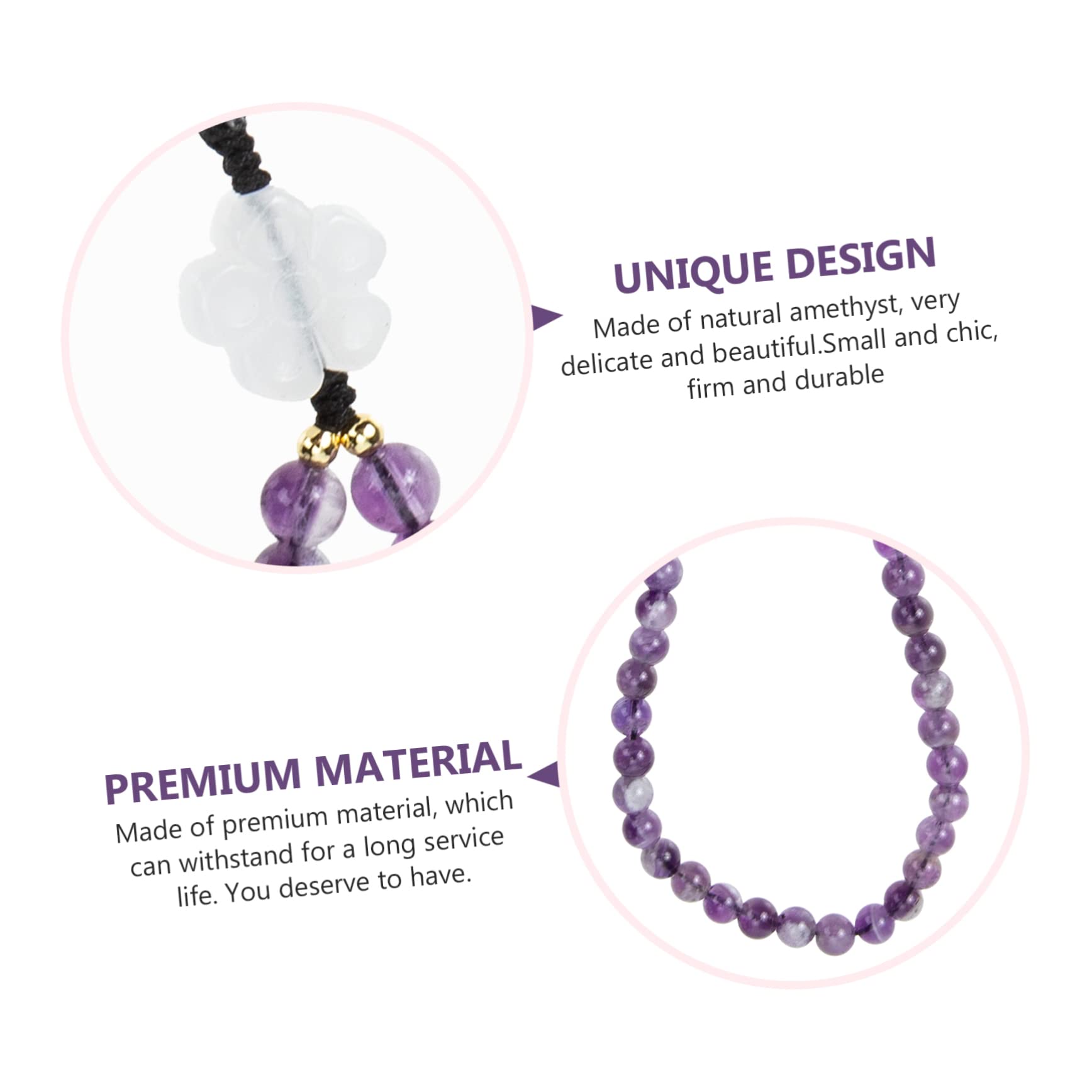 KOMBIUDA Colgante de Teléfono Móvil de Natural Correa Cámara Lanyard Decorativo Accesorios Móviles Llaveros