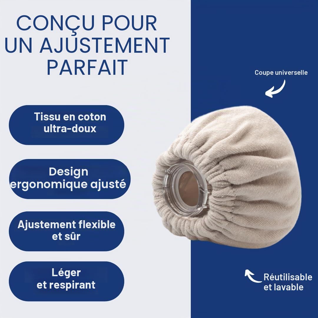 Snugell Lot de 4 doublures universelles de masque nasal CPAP – Gris – Tissu ultra doux pour la compatibilité majeure des masques nasaux CPAP – Housses de coussin réutilisables et lavables pour 6 mois