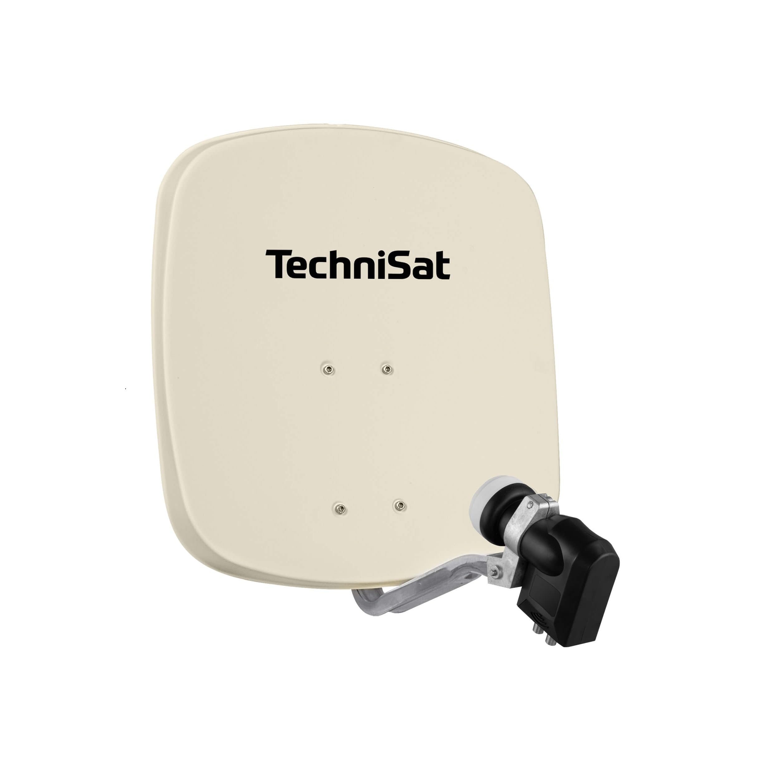 TechniSat DIGIDISH 45 – Antenne Satellite pour 4 utilisateurs, Beige