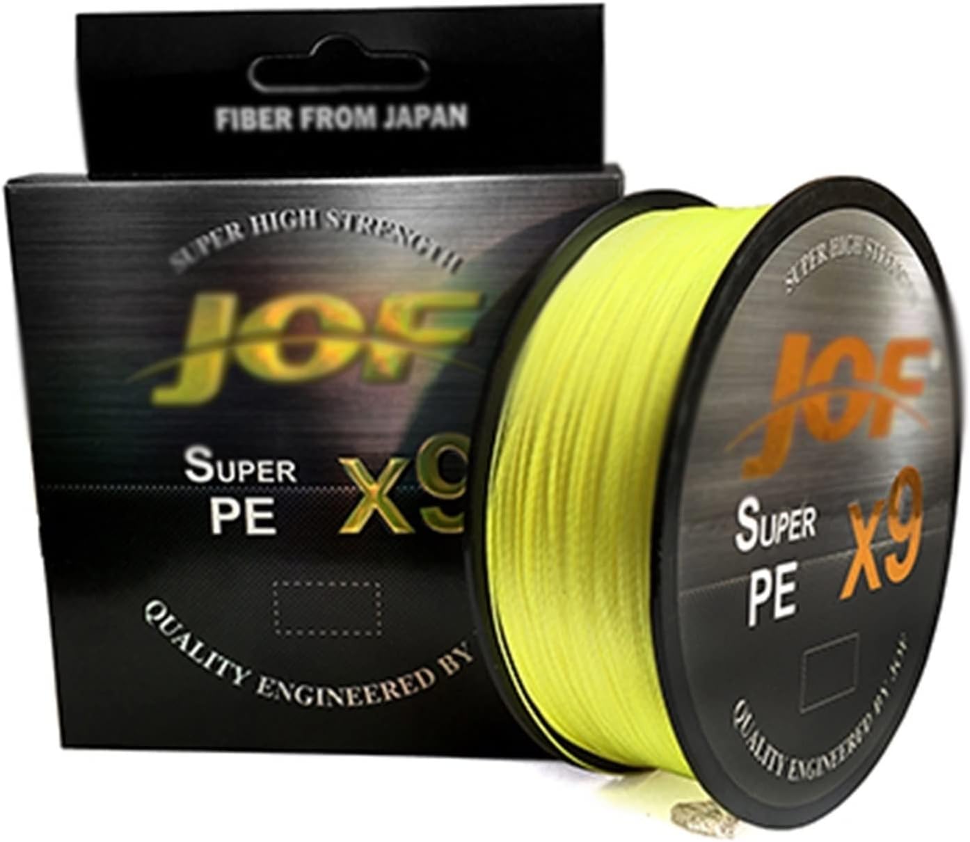 EARSHOT Fishing Line 100M PE Braided Fishing Line 9 Strand Multifilament Fishing Line for Carp Fishing Wire for All Fishing Fishing Braided Line (Color : Yellow, Size : 2.0)