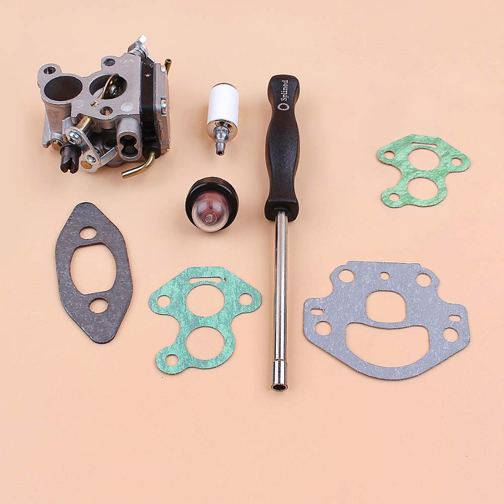Tiempo Beixi Carburador Junta Ajuste Screwdrive Kit Compatible con Husqvarna 240 235 236 236E 240E OEM 574719402 545072601 Motosierra Recambios