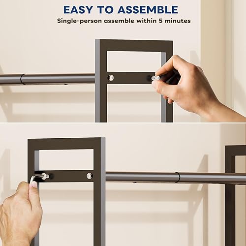 Miniatura 6 de Mavivegue Zapatero expandible, organizador de zapatos ajustable de 2 niveles, estante de zapatos para armario, entrada, puerta delantera