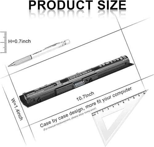 Miniatura 2 de TSKYBEAR Nueva K104 - Batería para portátil compatible con HP Pavilion 14-ab 14T-ab 15-ab 15-an 0.60 oz Series TPN-Q158 HSTNN-LB6S Spare 800049-001