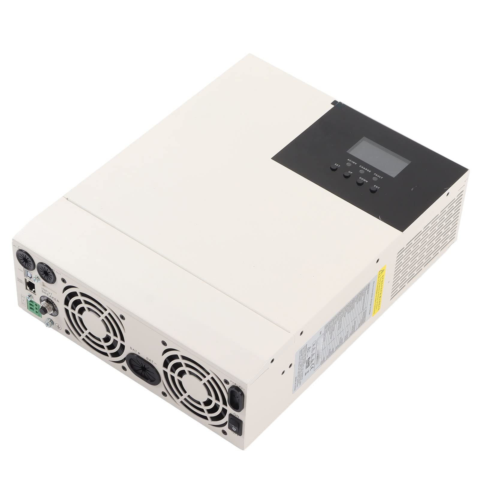 Garosa Hybrydowy Inwerter Solarny Inwerter Solarny ze Stopu Aluminium Ładowarka 3000 W Czysta Fala Sinusoidalna Wyświetlacz LCD MPPT 24 V 230 V AC do Tworzenia Kopii Zapasowych W Domu RV Off Grid