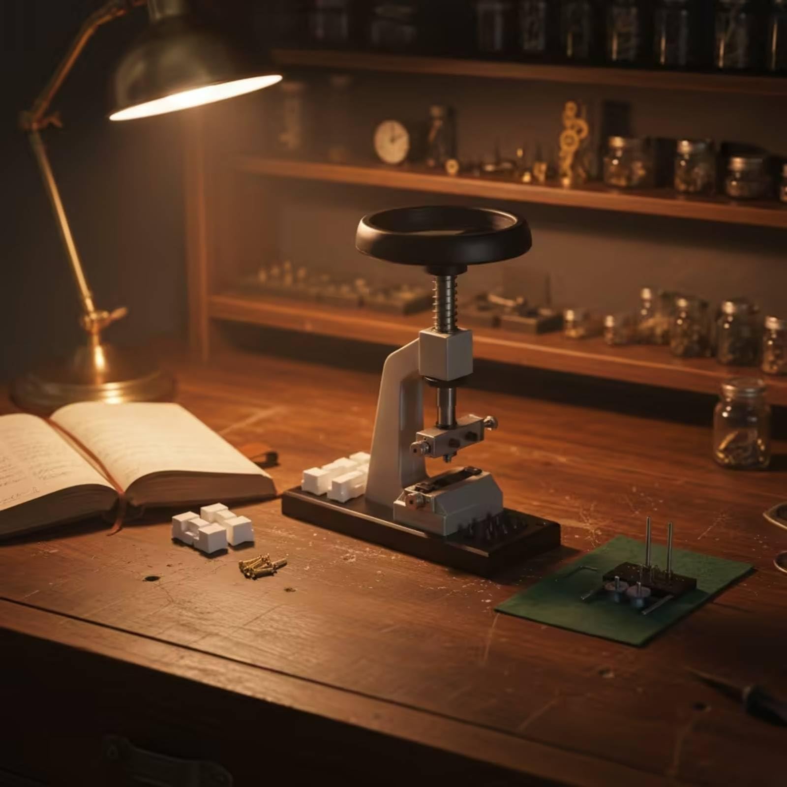 Set di Riparazione Orologi con Chiudi-Cassa Professionale Apricasse da Banco Attrezzo per Laboratorio