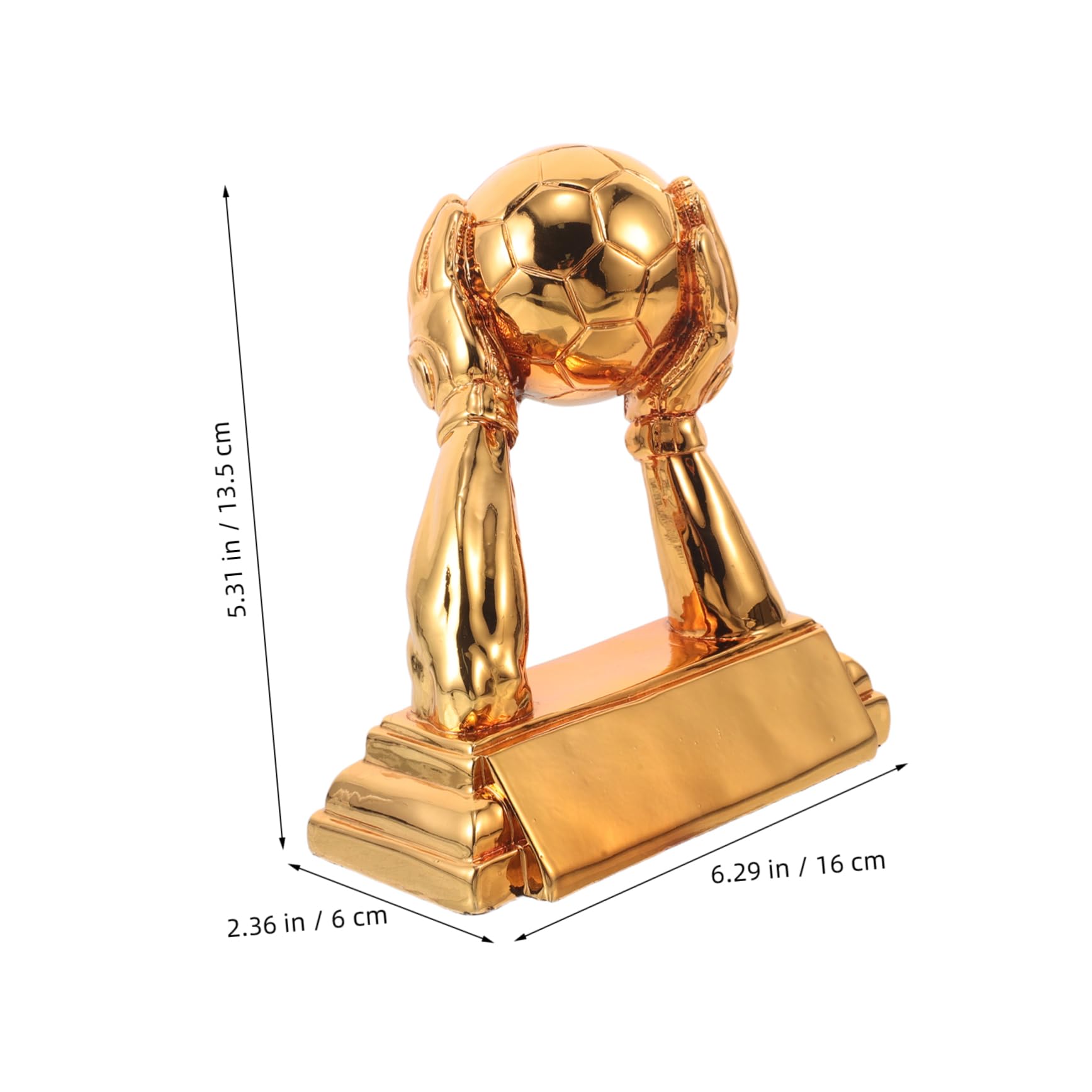 Resin Fußball Trophäe Torwartpreis mit Elegantem Design Widerstandsfähig und Detailreich für Fußballtorhüter Auszeichnung für Turniere und Schulfeiern