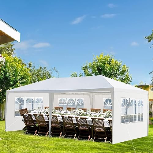 Miniatura 17 de Toldo de Gazebo para Exteriores, Carpa para Fiestas de Boda, Tienda de Refugio para Campamento, Refugio Instantáneo Comercial, Tienda Impermeable