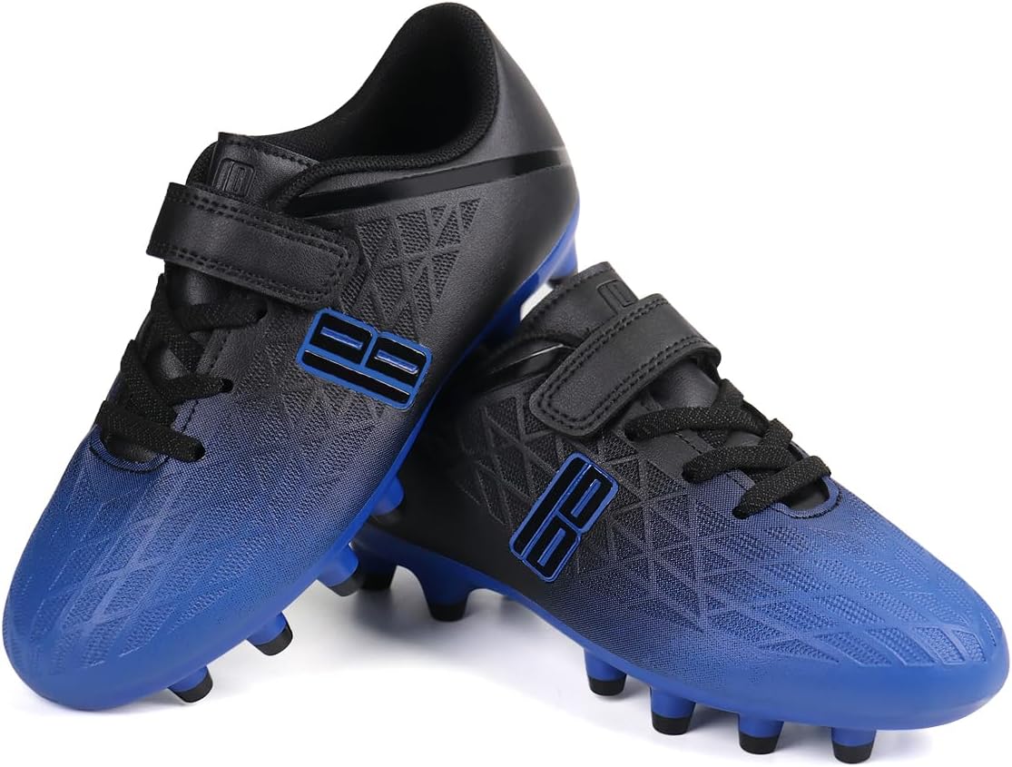 brooman Kids Firm Ground Soccer Cleats Boys Girls Athletic Outdoor Football Shoes - Image 7