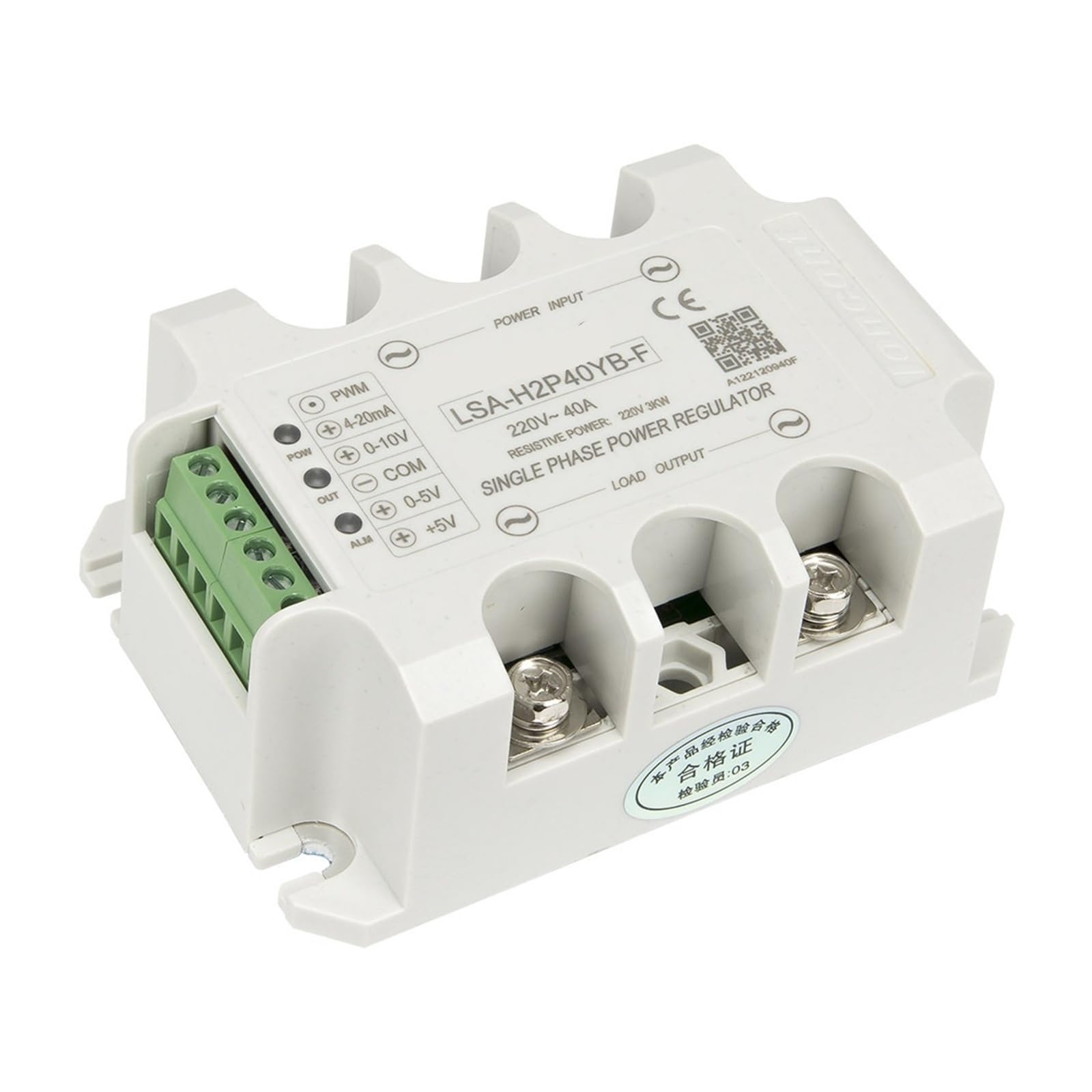 Regulador de voltaje CA monofásico LSA-H2P40YB-F para evitar picos de tensión 40A 4