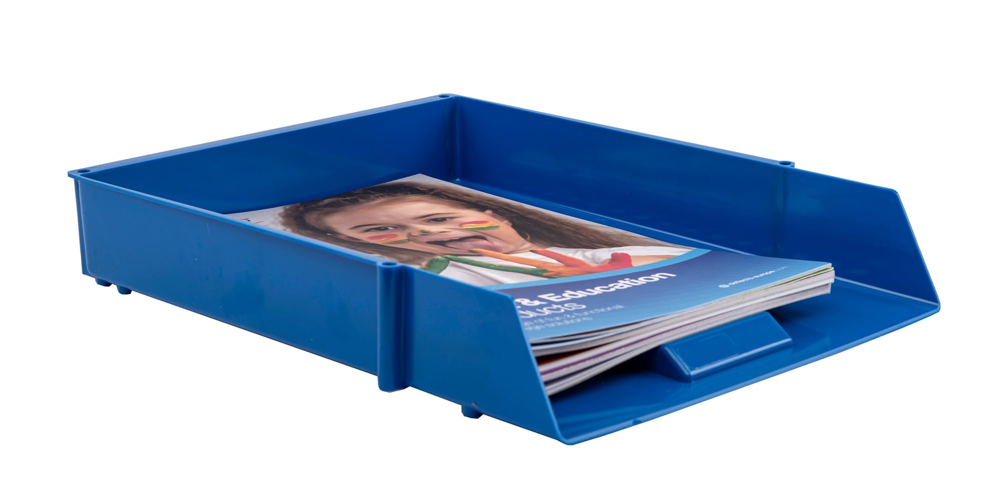 Nobel Plastic Filing Storage Letter Trays With Etal Risers, Docuent Paper Filing In & Out
