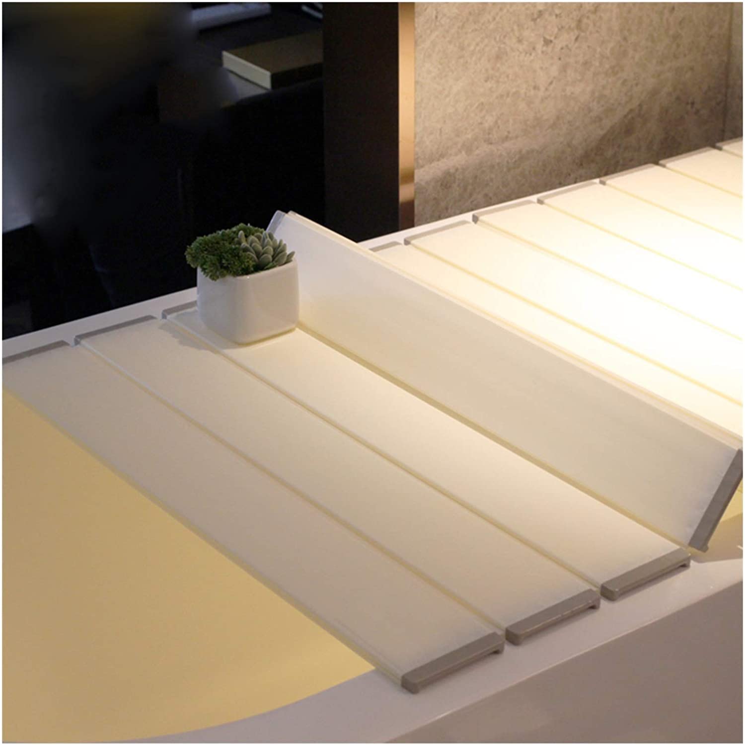 Plateau de baignoire blanc JATIBOSH pliable et isolant