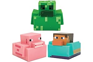 Paladone Minecraft Rubber Duckies: Bath Time with Iconic Characters