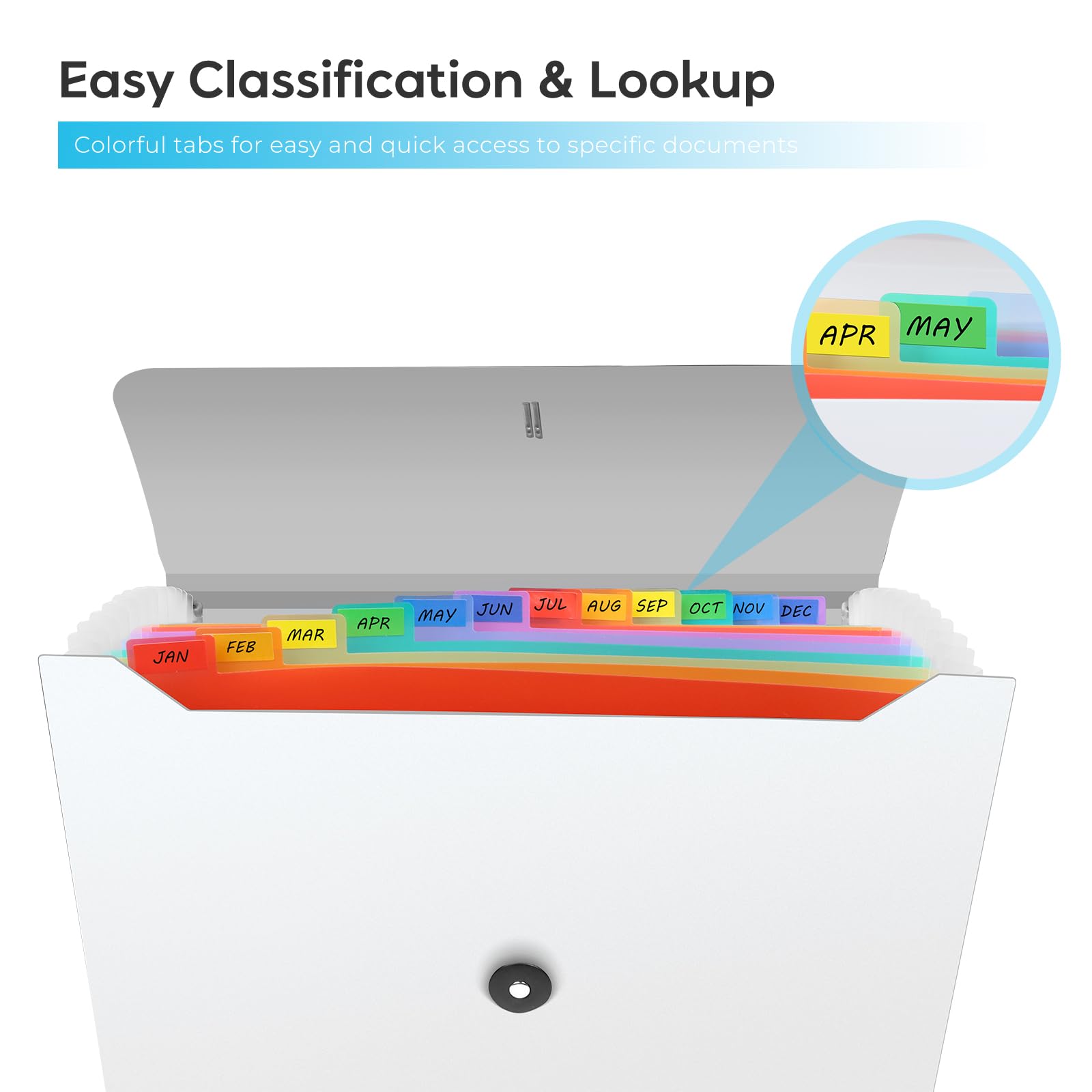 Snapklik.com : Accordion File Organizer, Expanding File Folder For ...