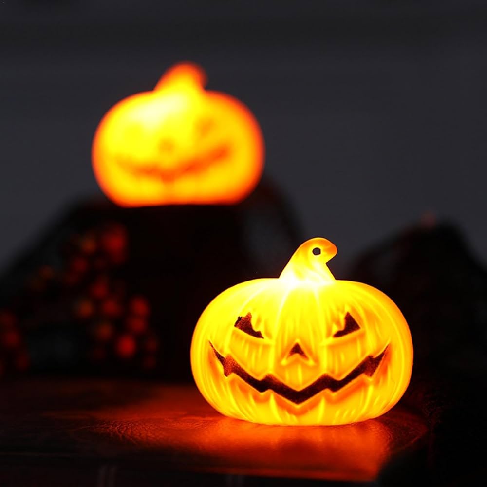 Amazon.co.jp: 小さなライトアップカボチャ、LEDカボチャライト