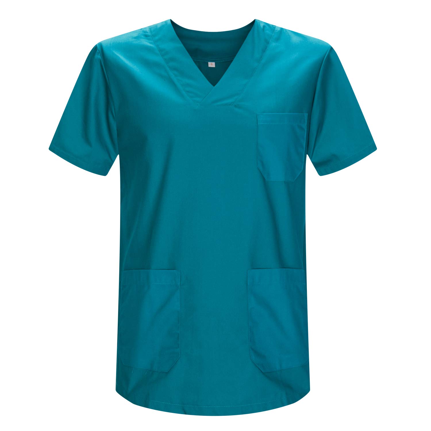 Scrub Top Unisex Scrubs - Medical Uniform V-Neck Tunic Scrub Top 817