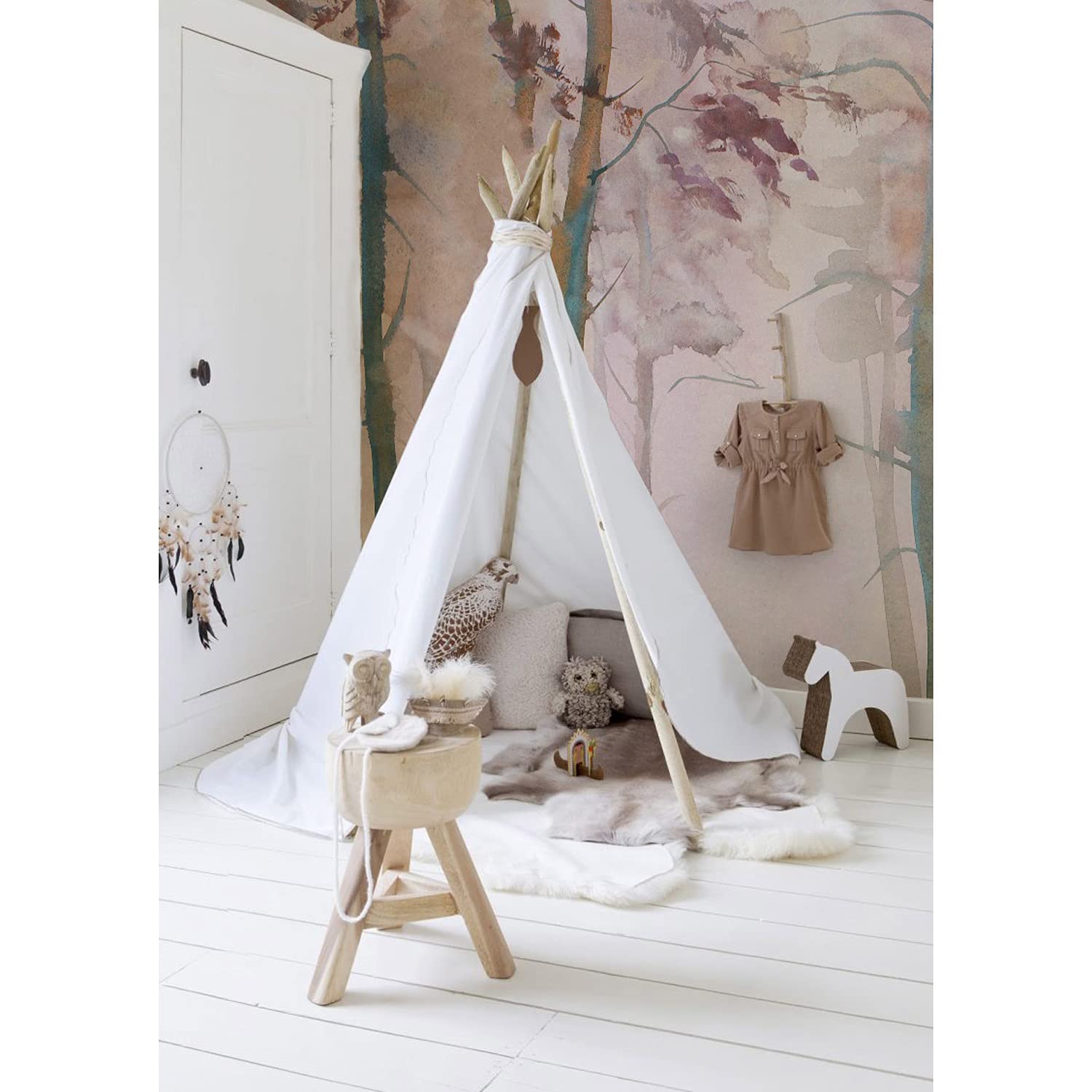 Papier Peint Forêt d'Automne Magic-Stick 152x104 cm pour Décoration Salon
