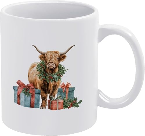 Miniatura 10 de Taza de vaca de las montañas, divertida, única, para cumpleaños, día de la madre, ideas de regalo de casa de campo, Navidad, taza vintage para café,