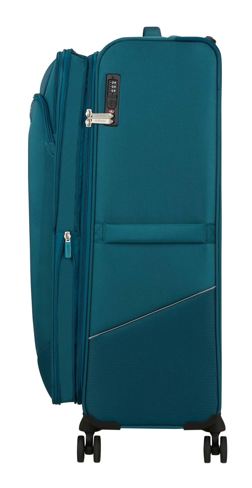 American Tourister Summerride Spinner 80/30 EXP TSA Trolley Totally Teal Azul petróleo