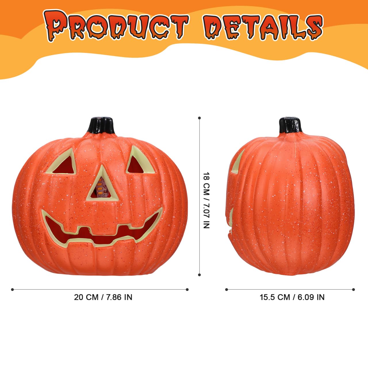 Amazon.com: Housoutil Hollow Out Jack-o-Lantern Orange Decor