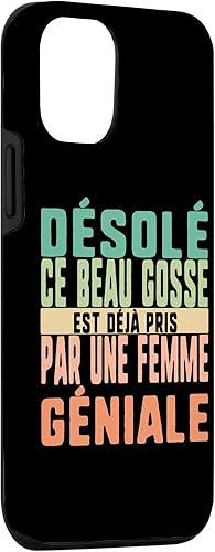 Miniatura 6 de iPhone XXS Desole Ce Beau Gosse Est Dejà Pris Par Une Femme Geniale Hu Case