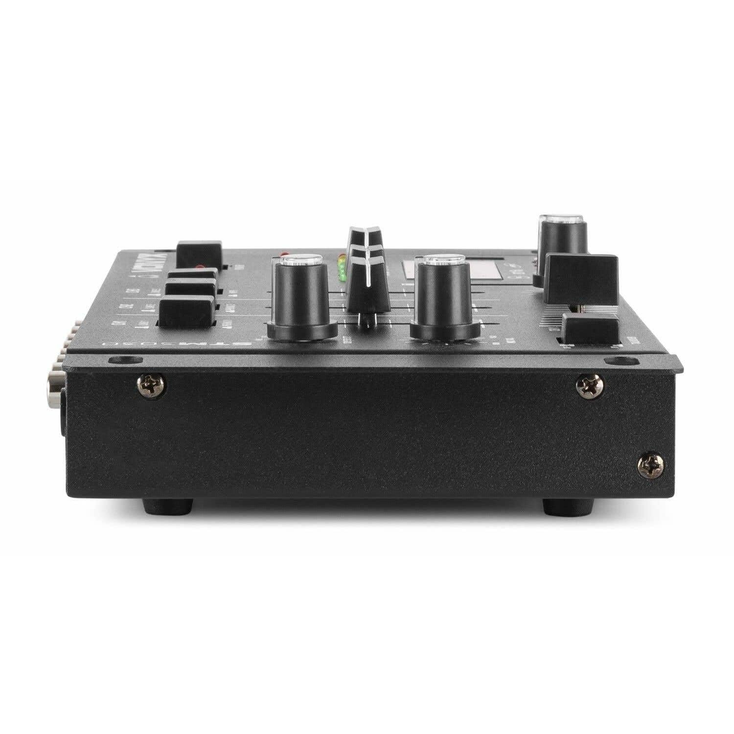 Vonyx STM3030 DJ Mischpult für PC, 4-Kanal DJ Controller, Audio Mixer, USB, SD, MP3 Player, Aufnahmefunktion, Bluetooth DJ Mixer mit Crossfader, 2x MIC-IN, Talkover, CUE, 3x Line-In