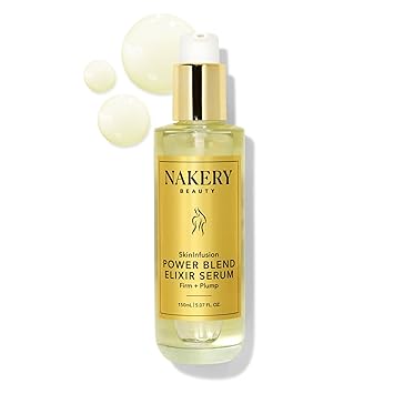 Nakery SkinInfusion Facial Oil Serum 5.07 Fl Oz, Anti Aging Collagen Serum with Hyaluronic Acid, Matrixyl 3000 and Vitamin C Oil, Moisturizing Brightening Treatment for Dark Spots and Dry Skin