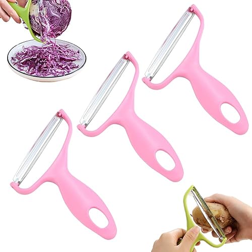 Miniatura 7 de Pelador de verduras de acero inoxidable, nuevas herramientas de cocina 2024, pelador de boca ancha para verduras y frutas, pelador multifuncional de