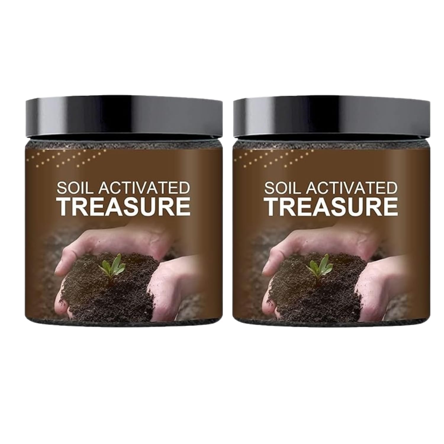 - Soil Activated Treasure Plant Growth Booster | Improves Soil Quality & Root Support | Suitable for Indoor & Outdoor Plants | for Pots, Gardens & Home Plants | Easy to Use 100gm (2 Piece)