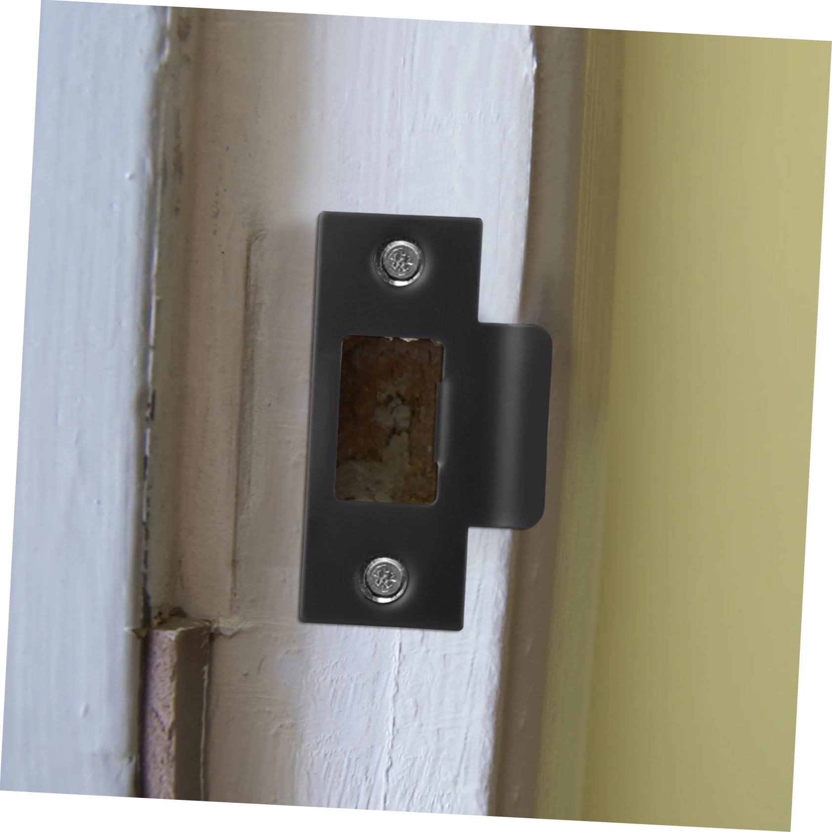 NUOBESTY 4 Ensembles Plaques De Renforcement De Porte Inoxydable Lot De Gâches De Verrouillage Pour Sécuriser Vos Portes Les Effractions 4 Pièces * 4