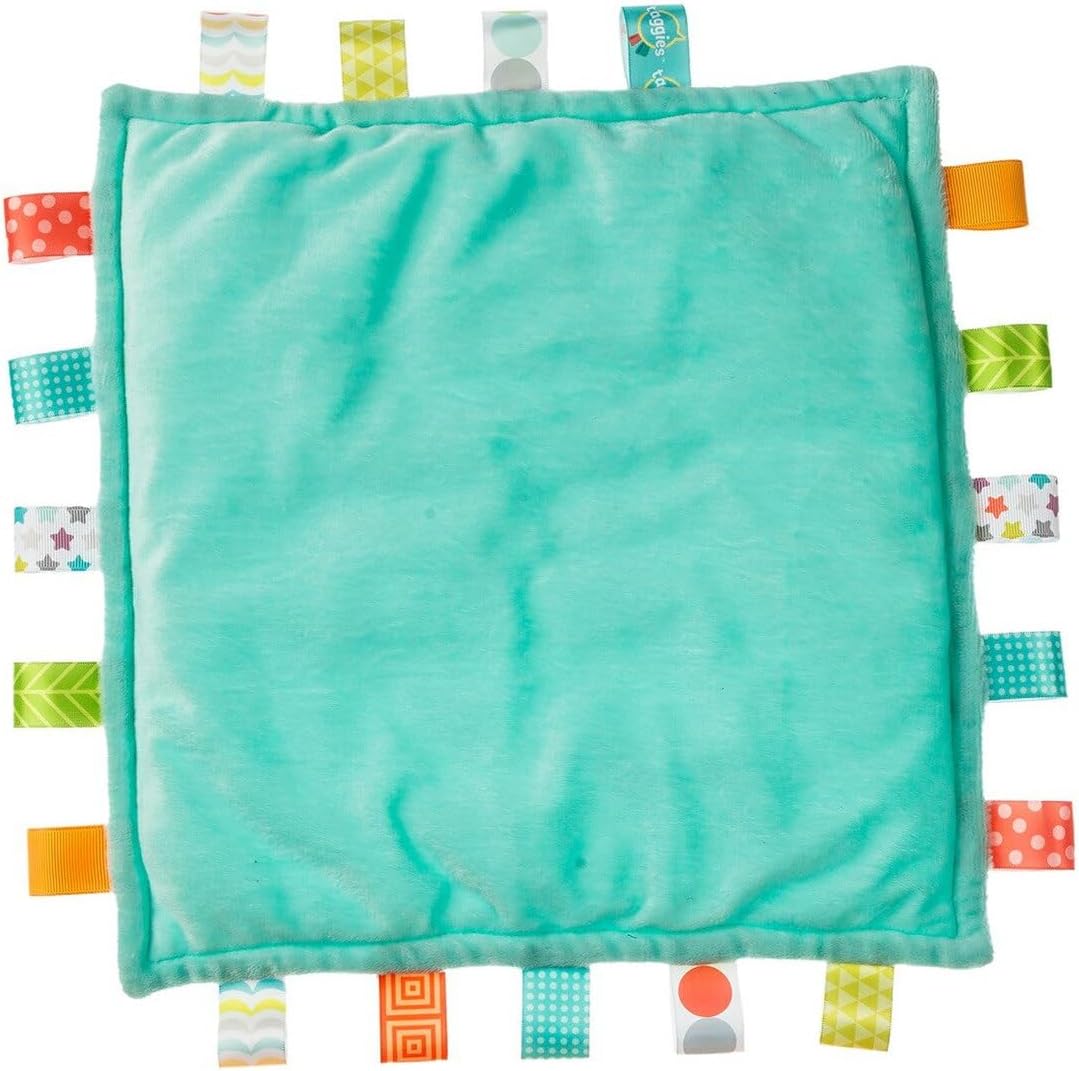 Taggies Lovey for Baby Security Blankets Original Comfy Blanket with Sensory Tags, 12 x 12-Inches, Drax Dragon