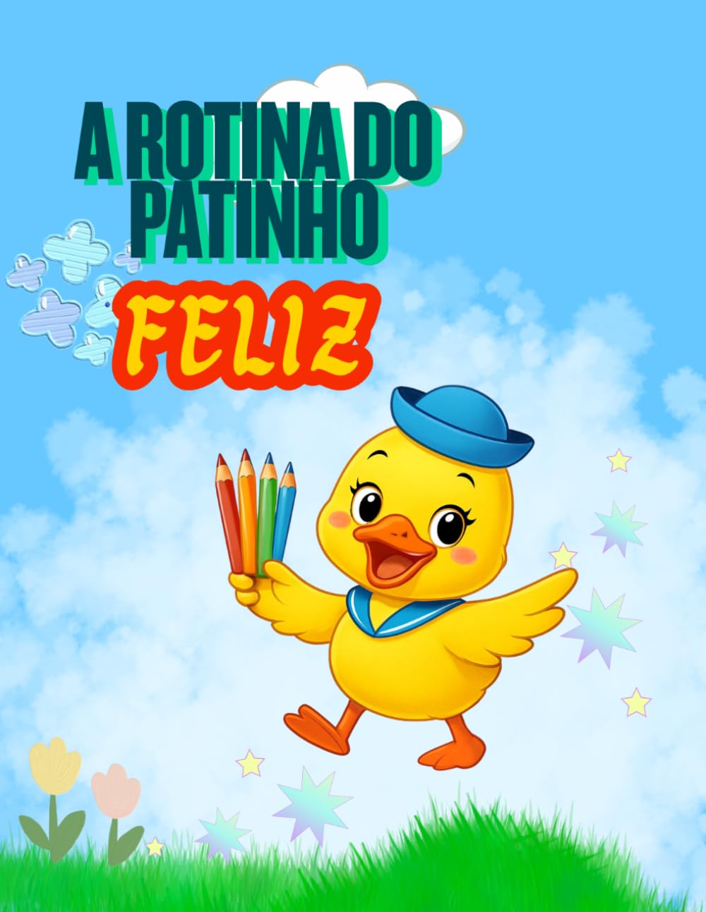 LIVRO DE COLORIR INFANTIL: A ROTINA DO PATINHO FELIZ