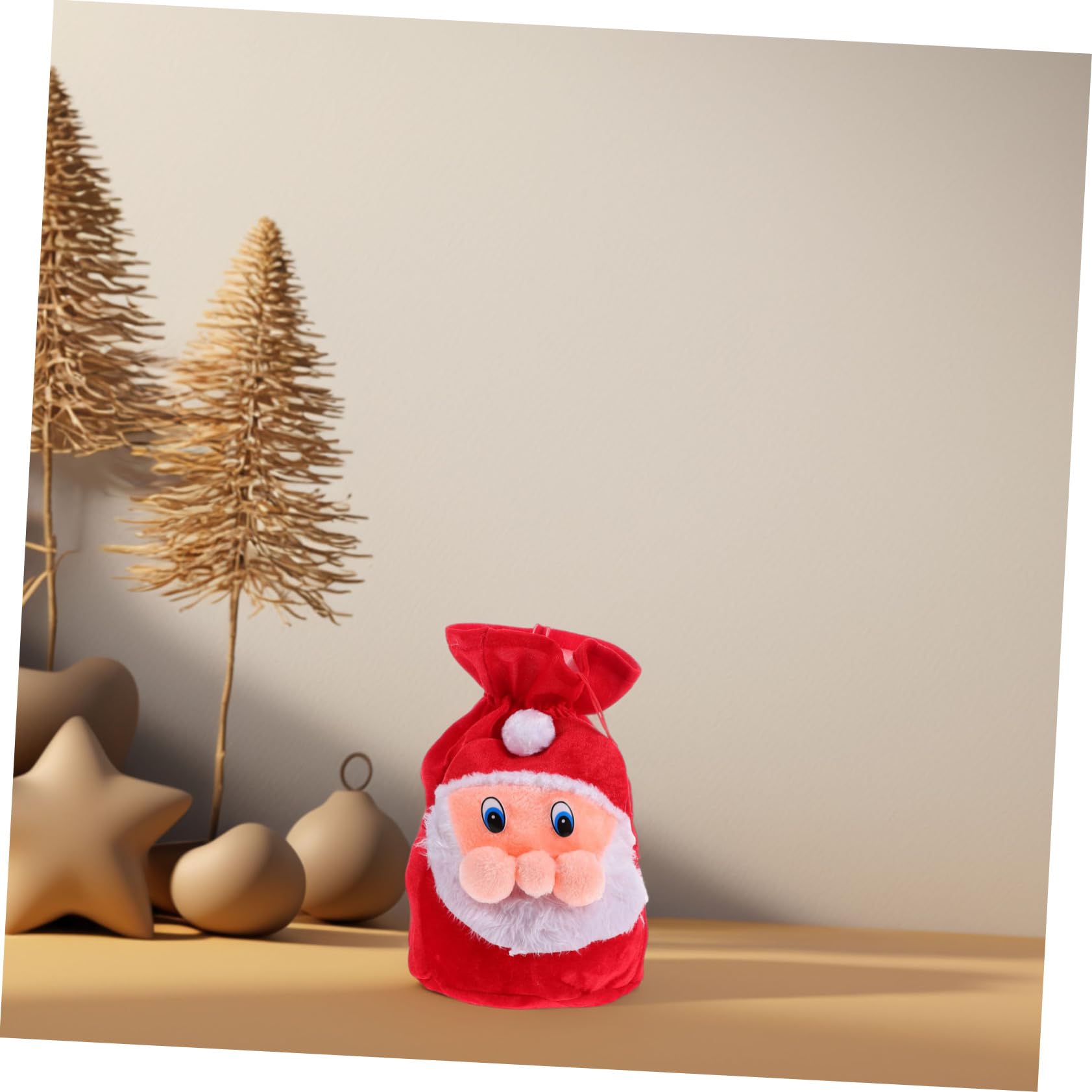 SOLUSTRE Bolsa De Santa Claus Cierre Para Navideños Accesorio De Disfraz De Papá Noel Para Dulces y Sorprendentes Sorpresas Navidad