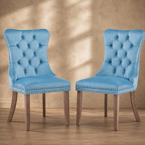 Nailhead High Back Chairs