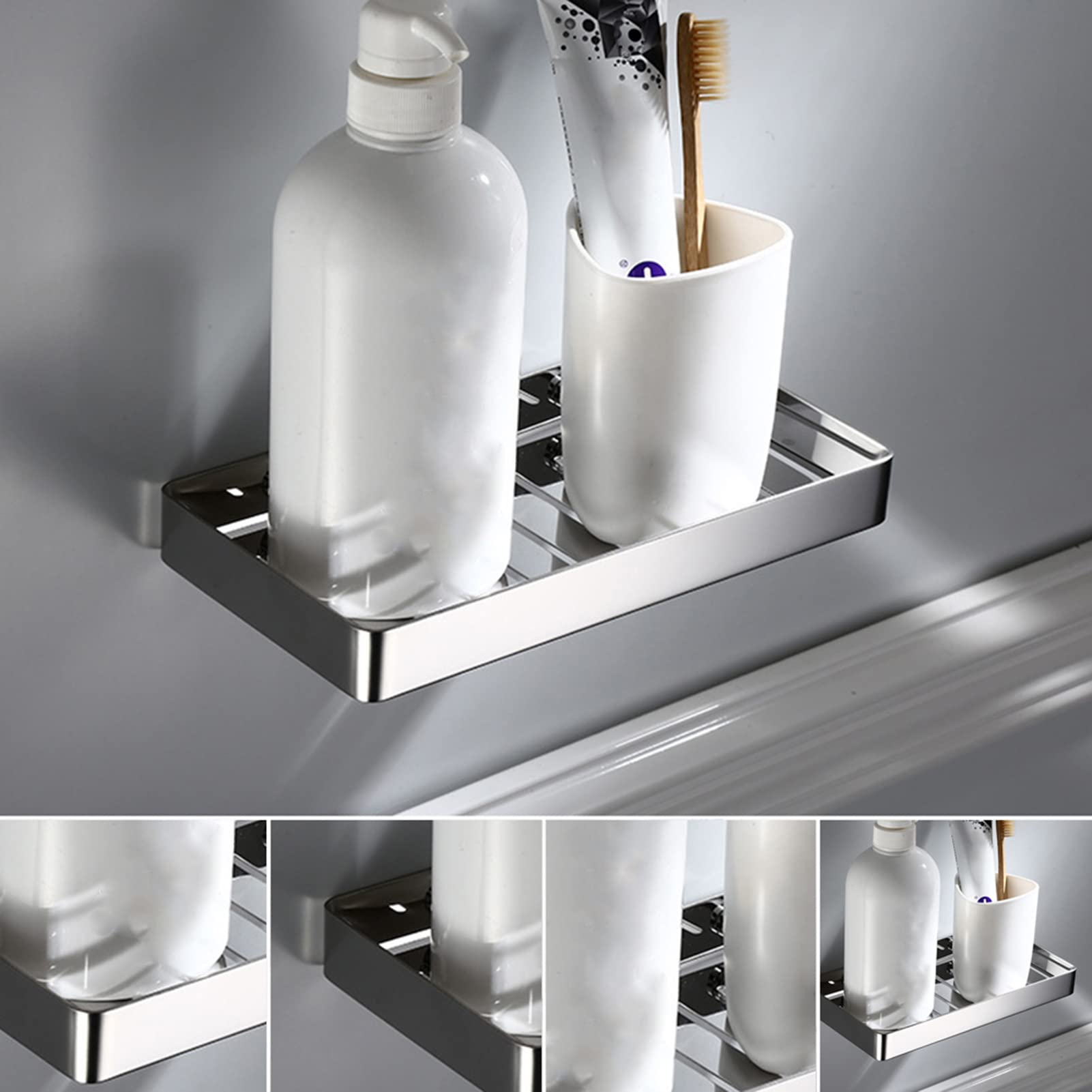 Boîte à savon en acier inoxydable, porte-savon sans poinçon, drain de salle de bain mural | Leroy Merlin