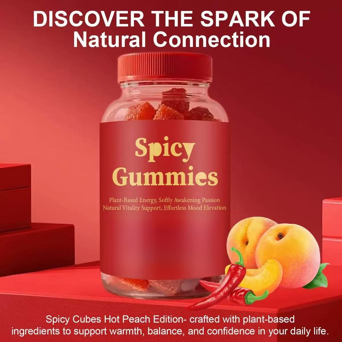 Gummies piccanti Sostegno naturale dell'umore,vitalità ed energia femminile