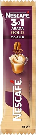 Nestle Nescafe 3ü1 Arada Gold Yoğun 10'lu Çoklu Paket 10x 17,6 g