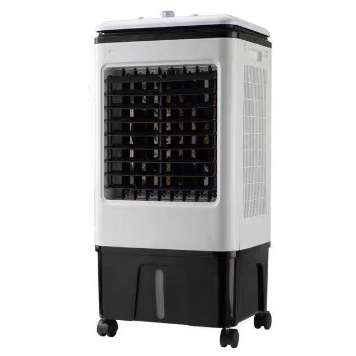 YIYHFKM Evaporative Air Cooler Portable Air Conditioner with Touch Panel 3 Speeds 120° Oscillation 80W Cooling – Ultra Quiet Cooling Fan Cooling AC Unitfor Room Garage Workshop Indoor & Outdoor