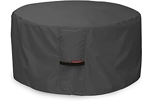Porch Shield Fire Pit Cover - Waterproof Outdoor Fire Pit Cover Round...