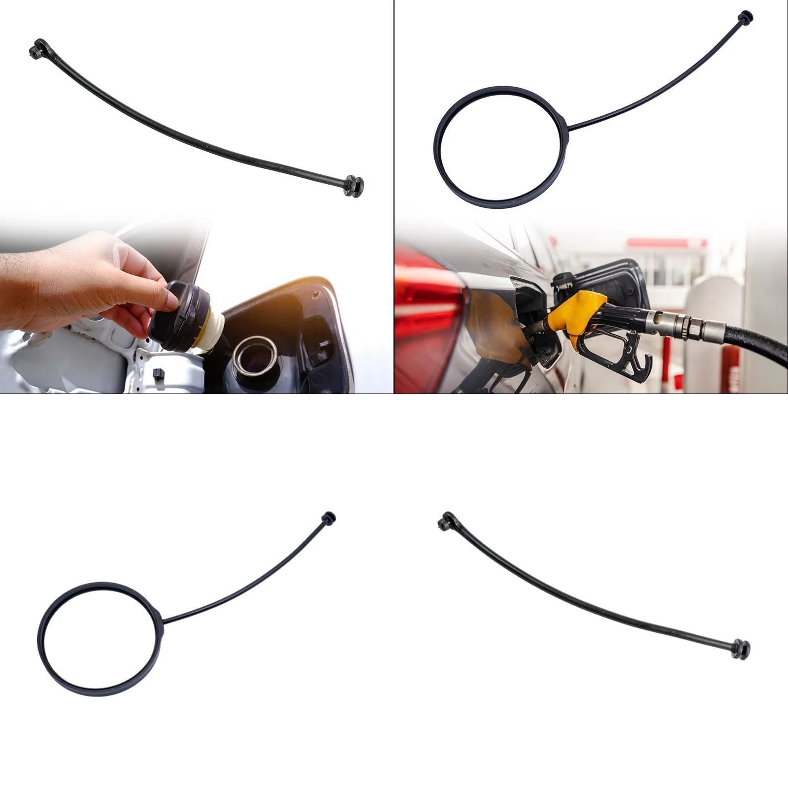 Auto Cable Tapa depósito Compatible Con Para X1 X2 X3 X4 X5 X6 X7 Z3 Z4 Cable Tapa Tanque Combustible Piezas Repuesto Para Reparación Accesorios Automóvil OEM: 16117193372(Size1)