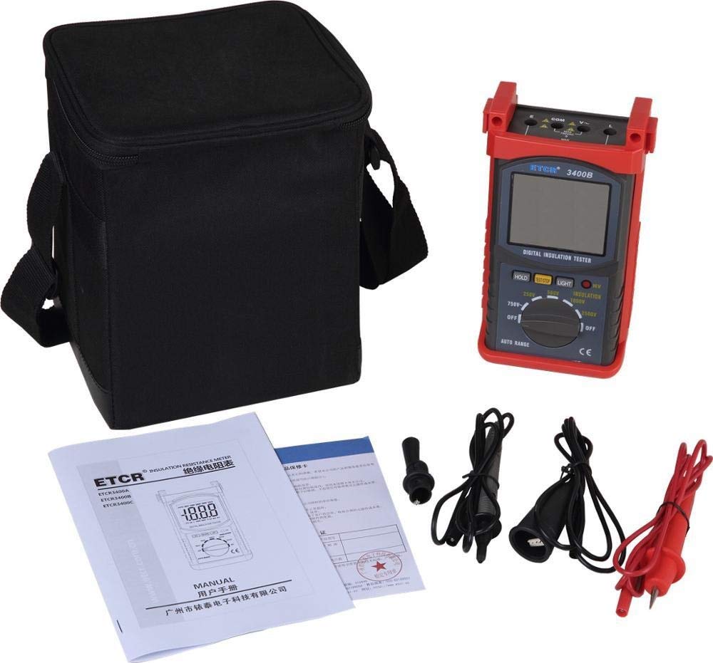 Tester Elektryczny, Tester odporności izolacji wysokiego napięcia 2500 V ETCR3400B