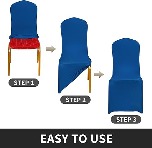 Miniatura 2 de Funda de silla Peomeise plegable, de elastano para banquete de boda, comedor, evento.