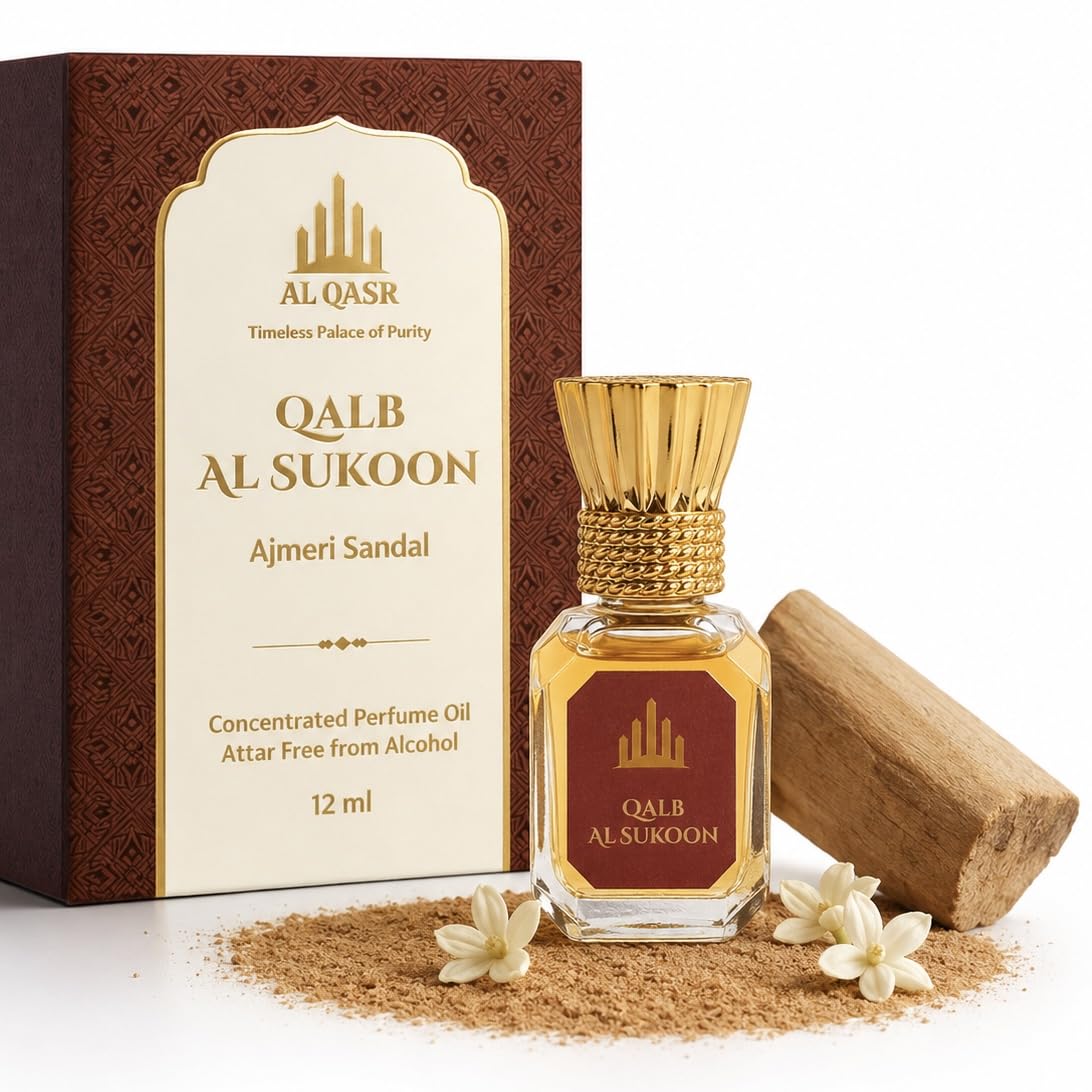AL QASR Ajmer Sandal Attar Perfume Oil (Qalb) – Sandalwood Fragrance | Alcohol-Free | Long Lasting | Unisex | 12 ml-picture-18