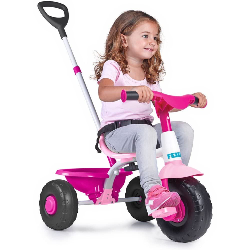 FEBER- Dreirad Trike 2 Mädchen von 1 bis 3 Jahre alt, Rosa, Famosa (800012811)